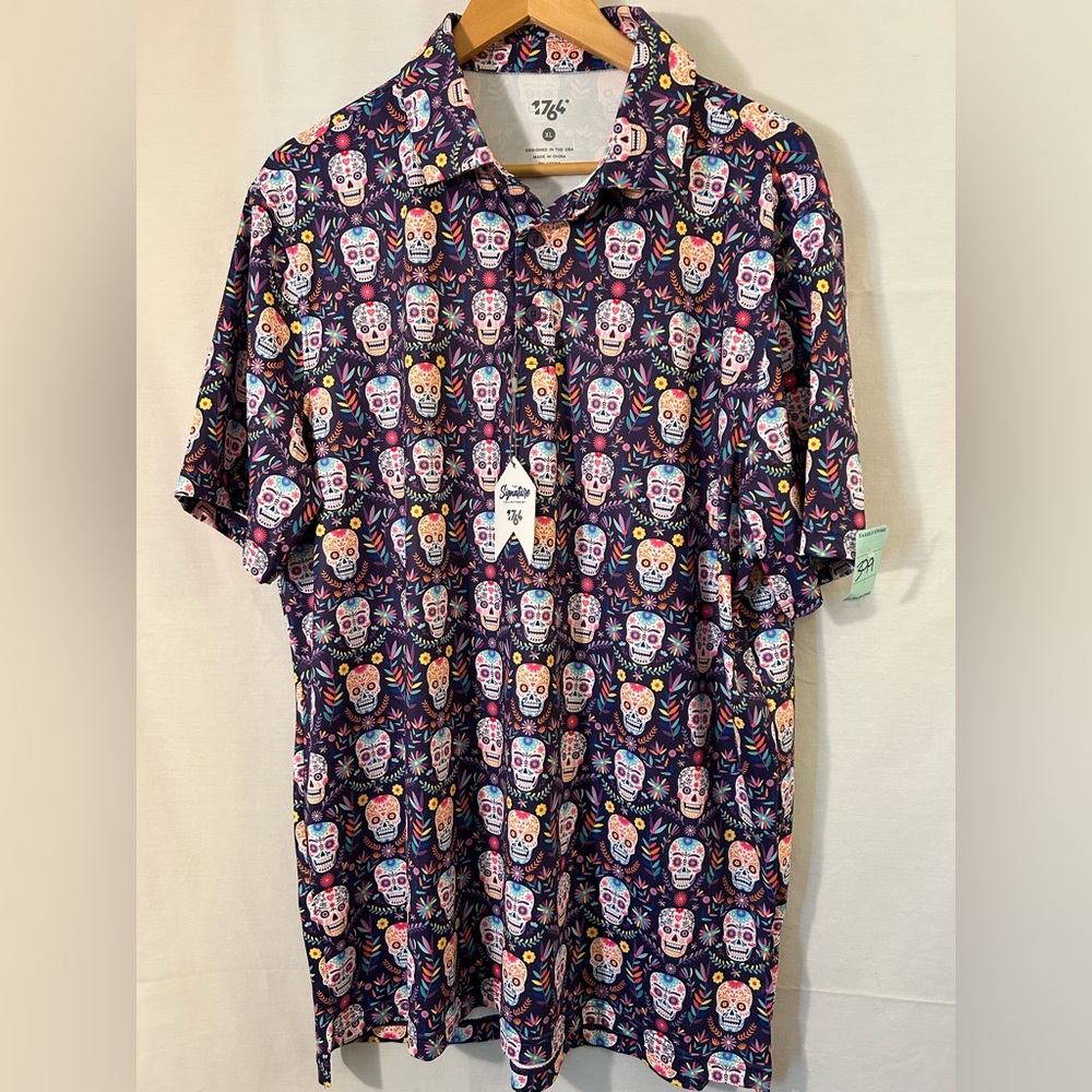 1764 I’m Dead Violet Golf Polo Shirt Size XL